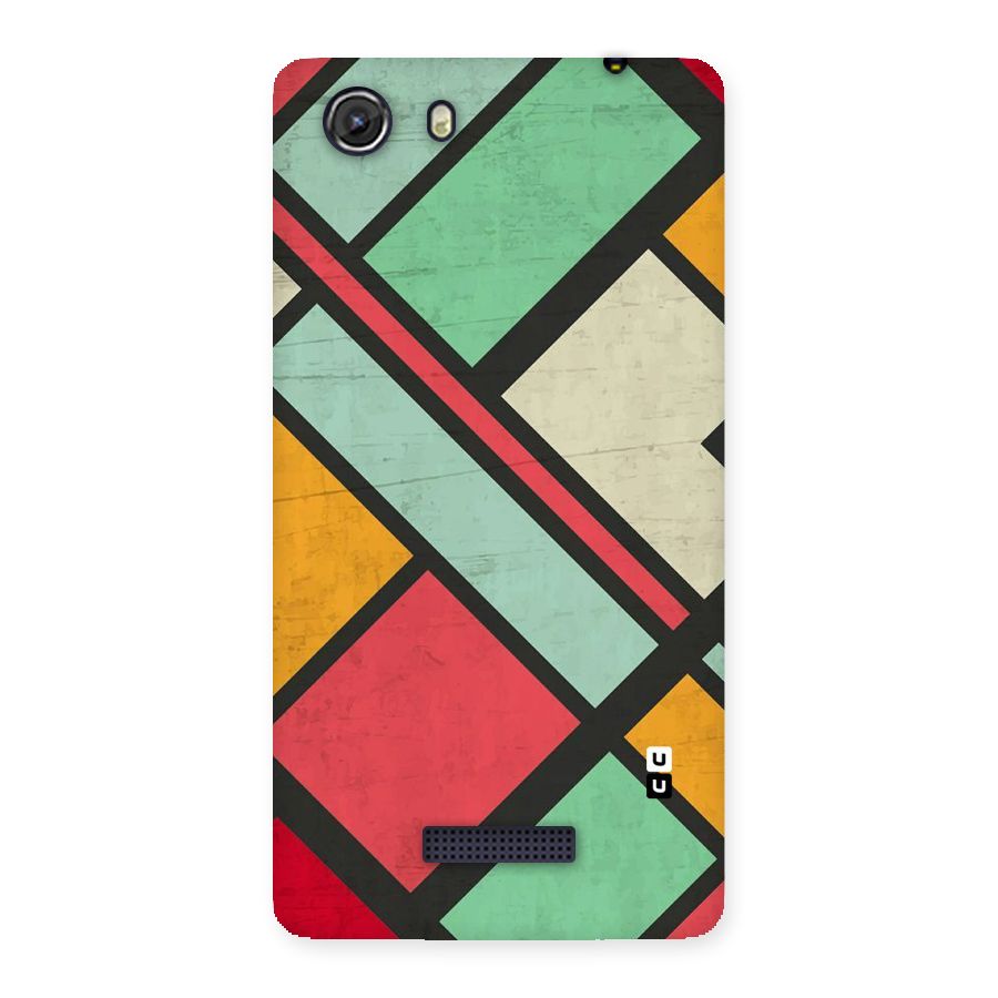 Check Colors Back Case for Micromax Unite 3
