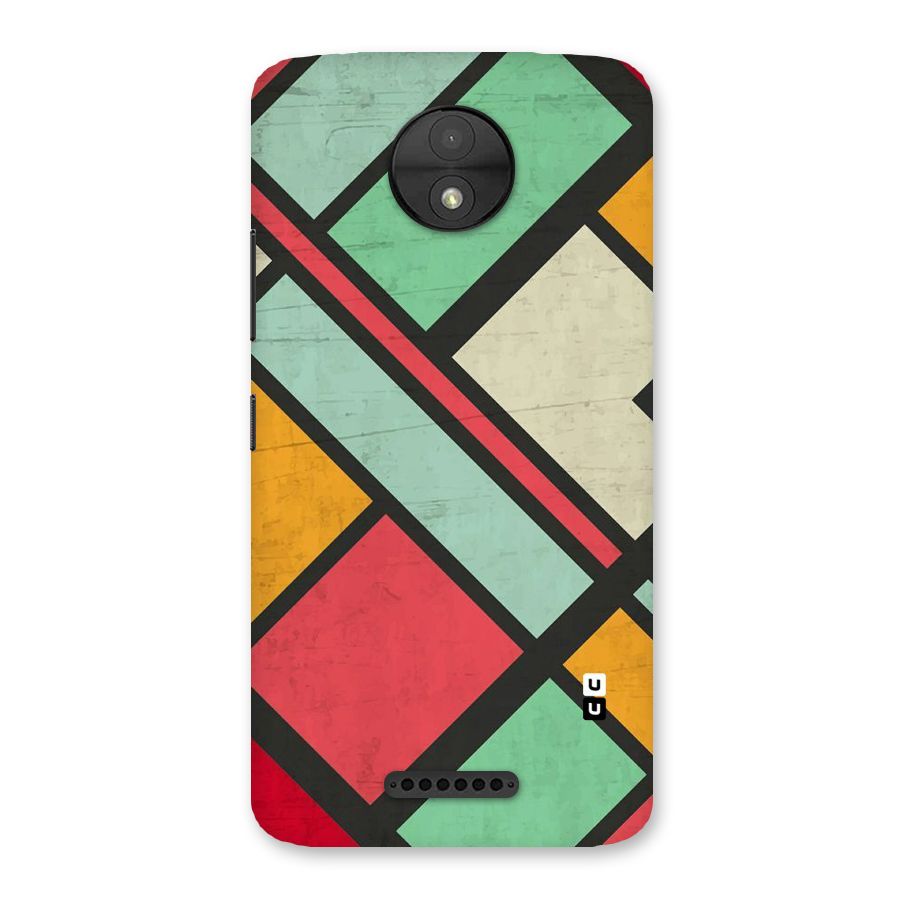 Check Colors Back Case for Moto C