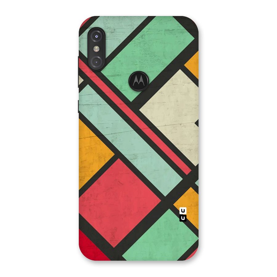 Check Colors Back Case for Motorola One Power