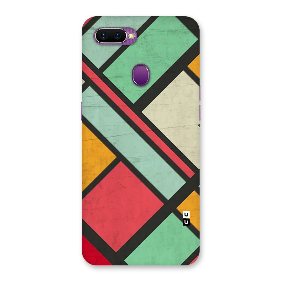 Check Colors Back Case for Oppo F9