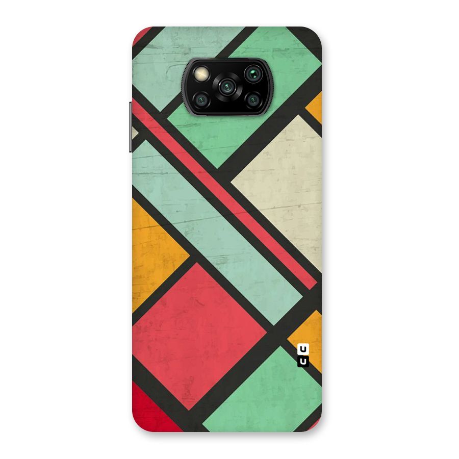 Check Colors Back Case for Poco X3