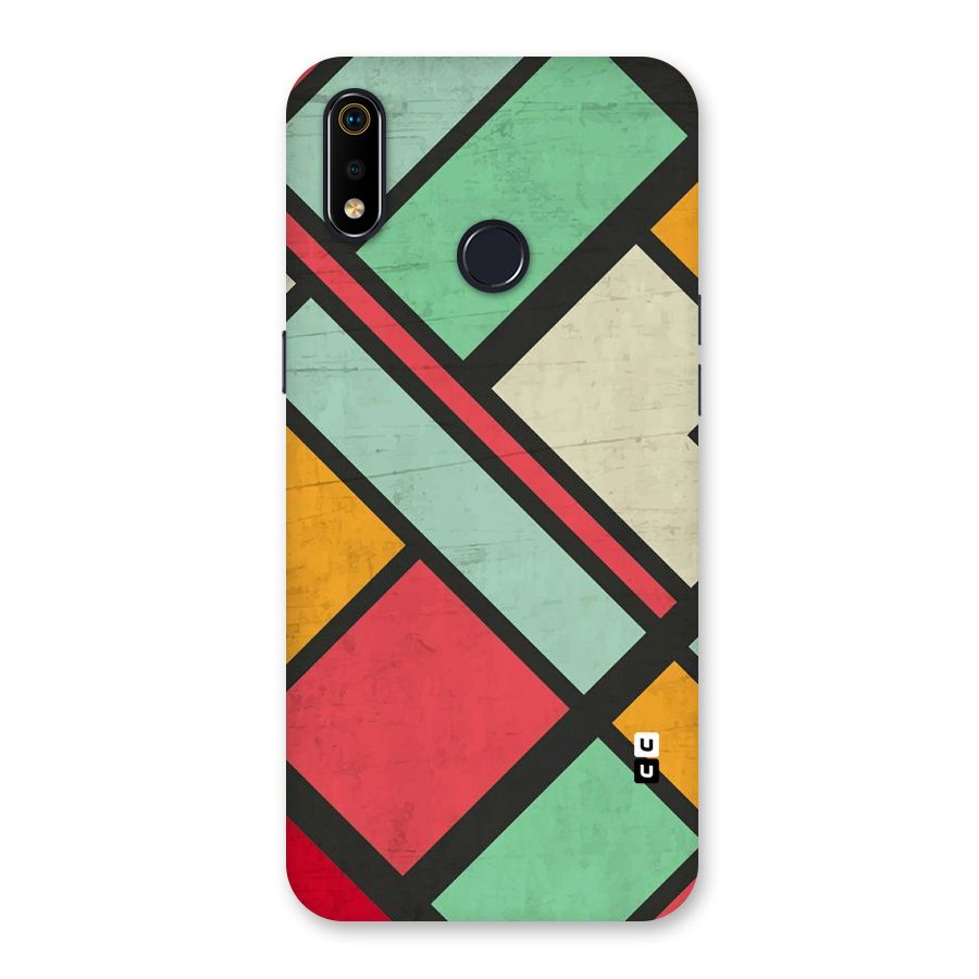 Check Colors Back Case for Realme 3i
