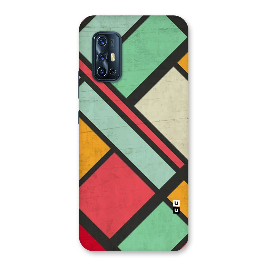 Check Colors Back Case for Vivo V17