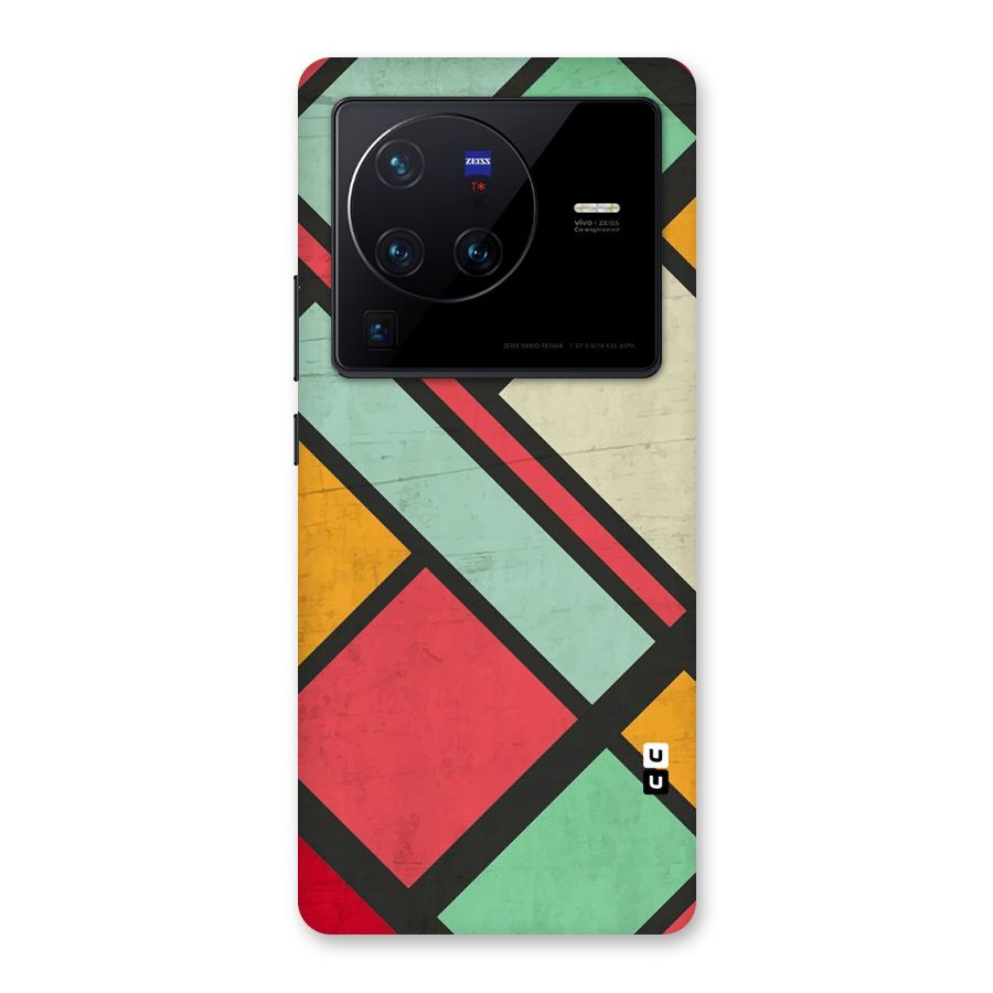 Check Colors Back Case for Vivo X80 Pro