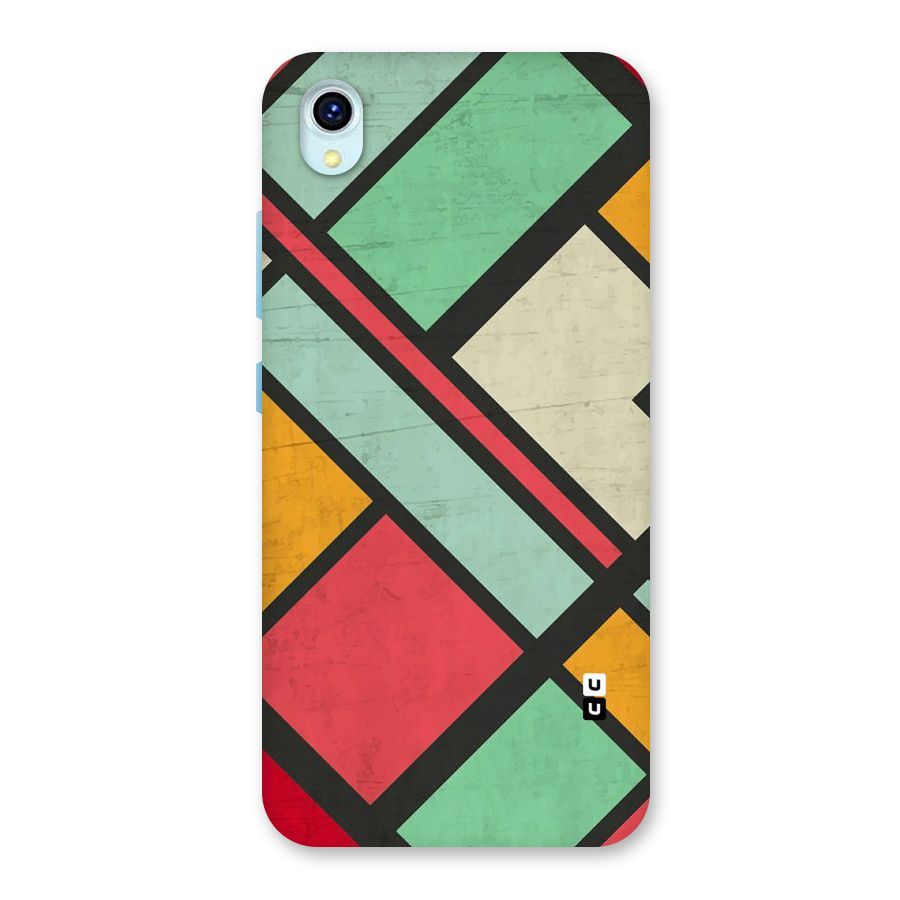 Check Colors Back Case for Vivo Y1s