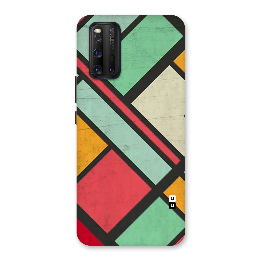 Check Colors Back Case for Vivo iQOO 3