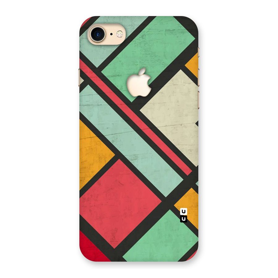 Check Colors Back Case for iPhone 7 Apple Cut