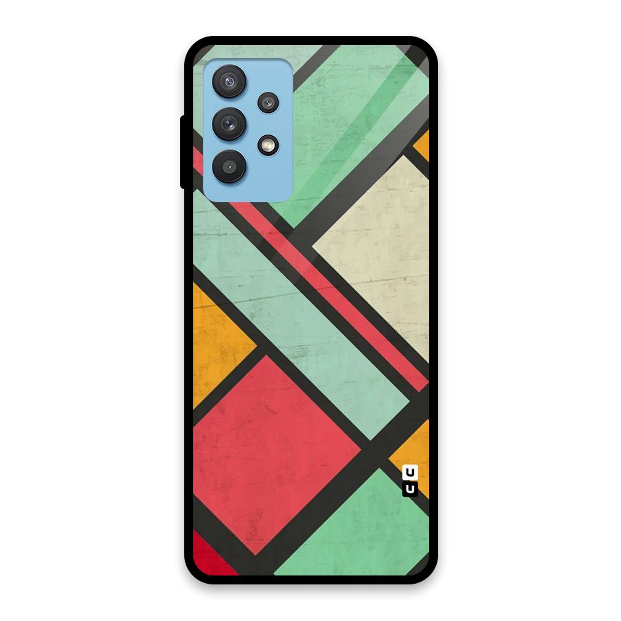 Check Colors Glass Back Case for Galaxy M32 5G