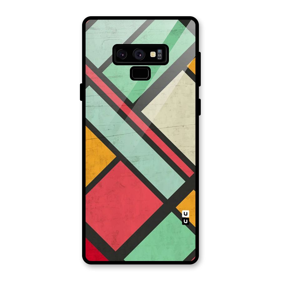 Check Colors Glass Back Case for Galaxy Note 9