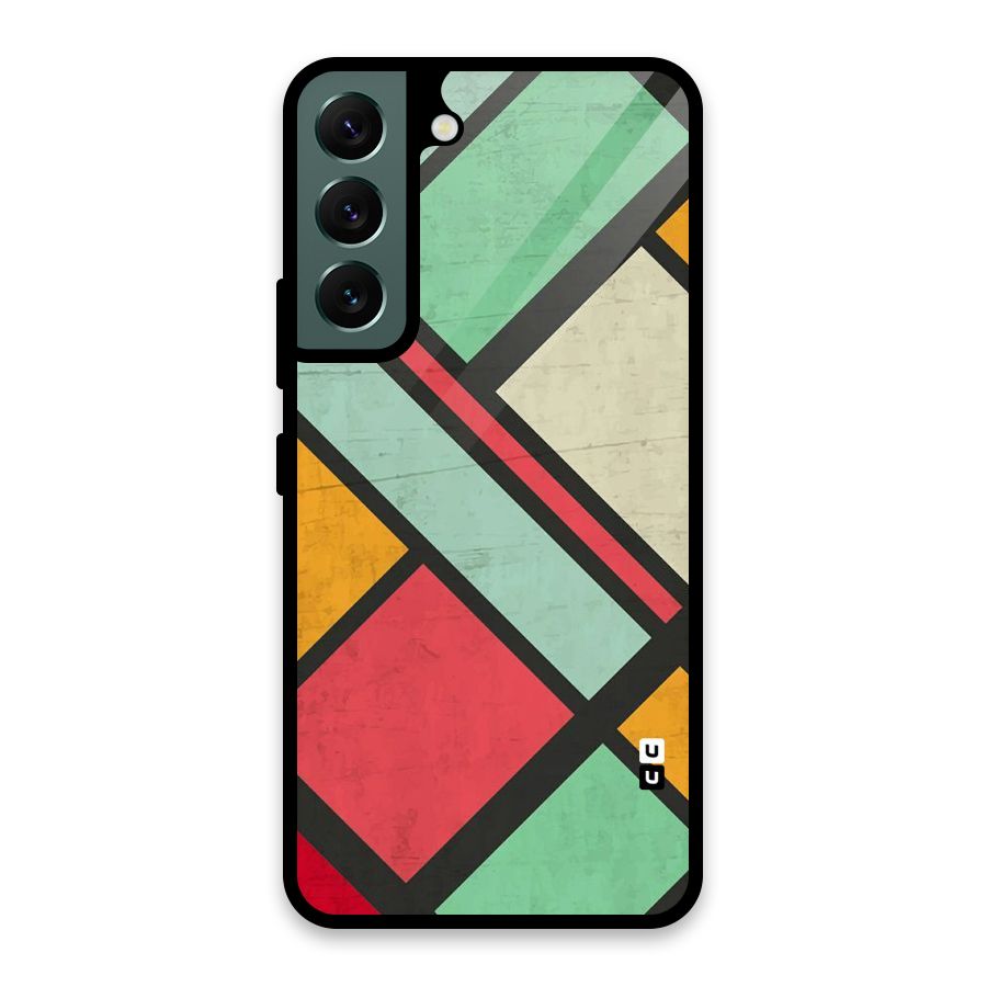 Check Colors Glass Back Case for Galaxy S22 5G