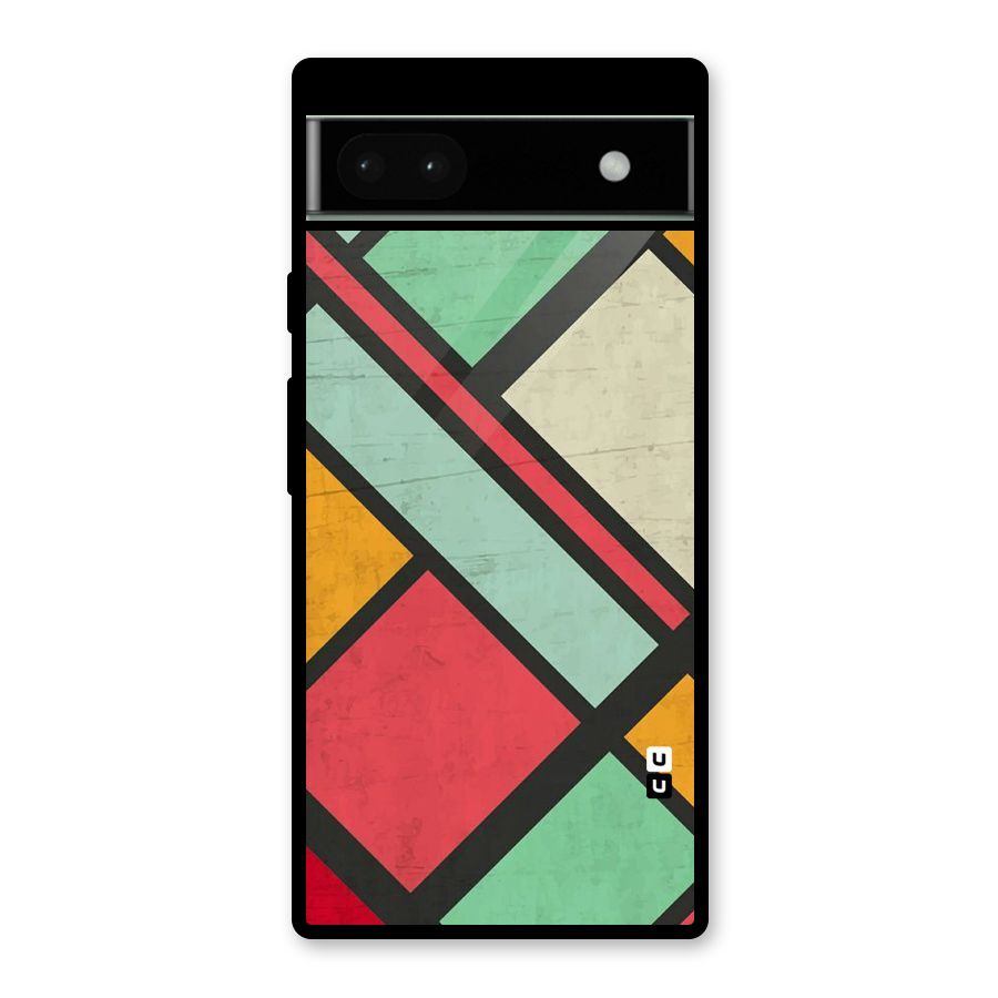 Check Colors Glass Back Case for Google Pixel 6a