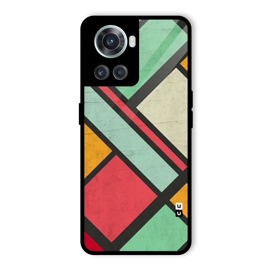 Check Colors Glass Back Case for OnePlus 10R