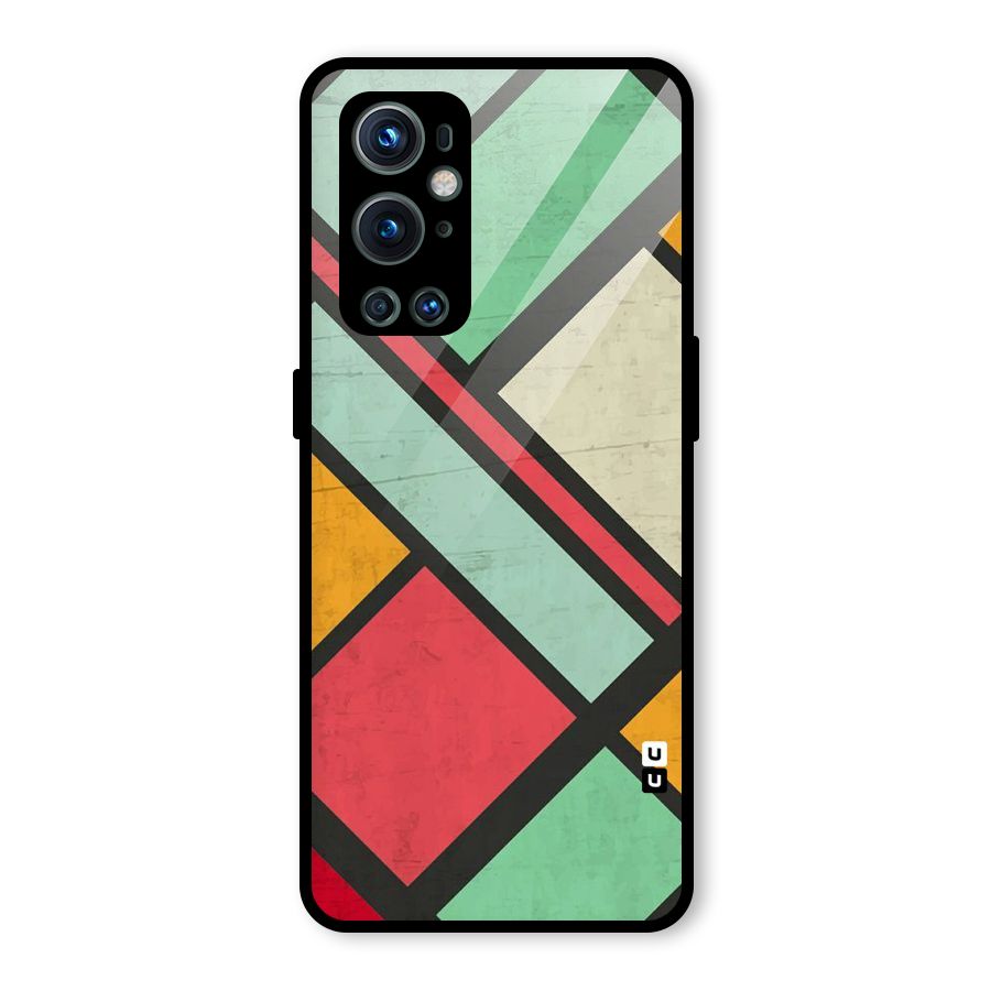 Check Colors Glass Back Case for OnePlus 9 Pro