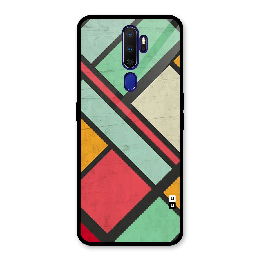 Check Colors Glass Back Case for Oppo A9 (2020)