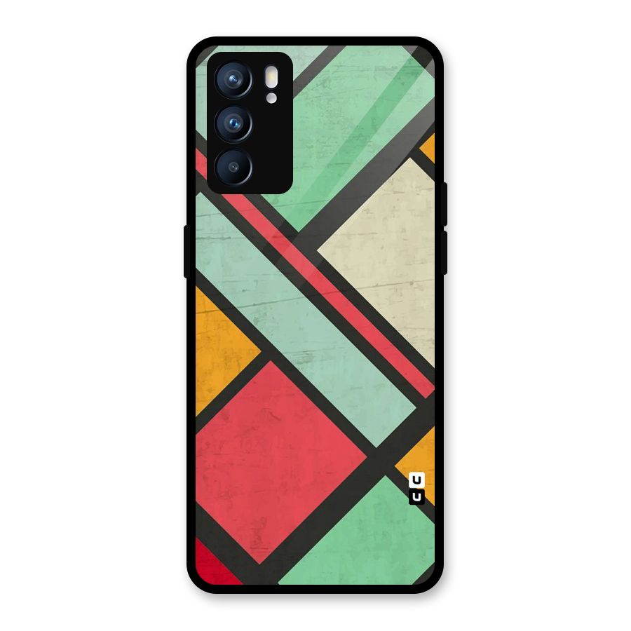 Check Colors Glass Back Case for Oppo Reno6 5G
