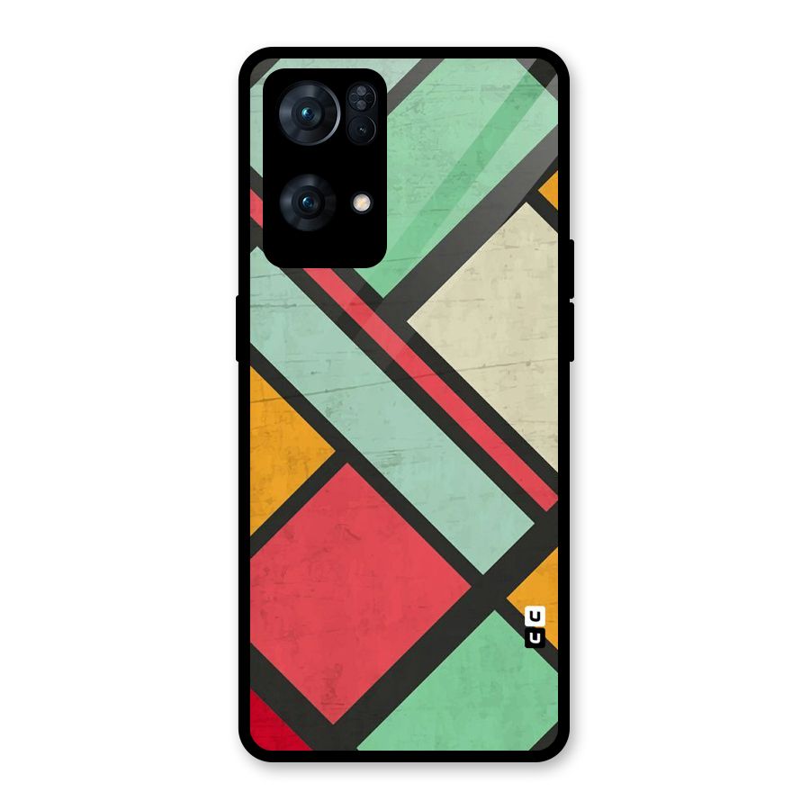 Check Colors Glass Back Case for Oppo Reno7 Pro 5G