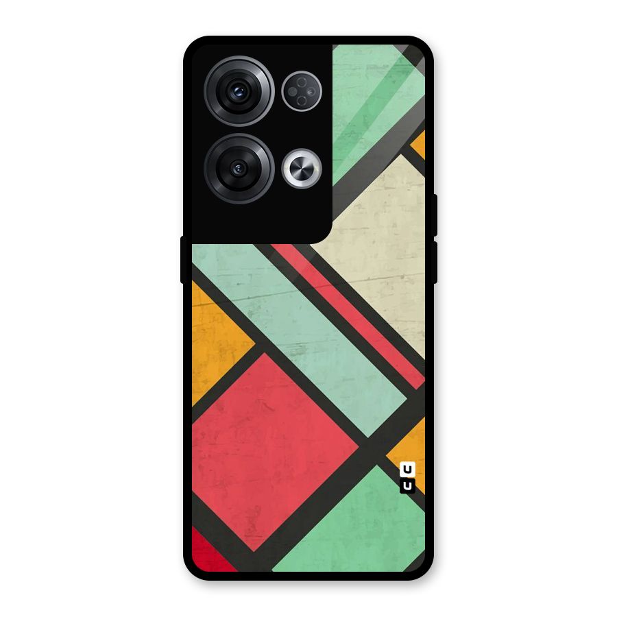 Check Colors Glass Back Case for Oppo Reno8 Pro 5G