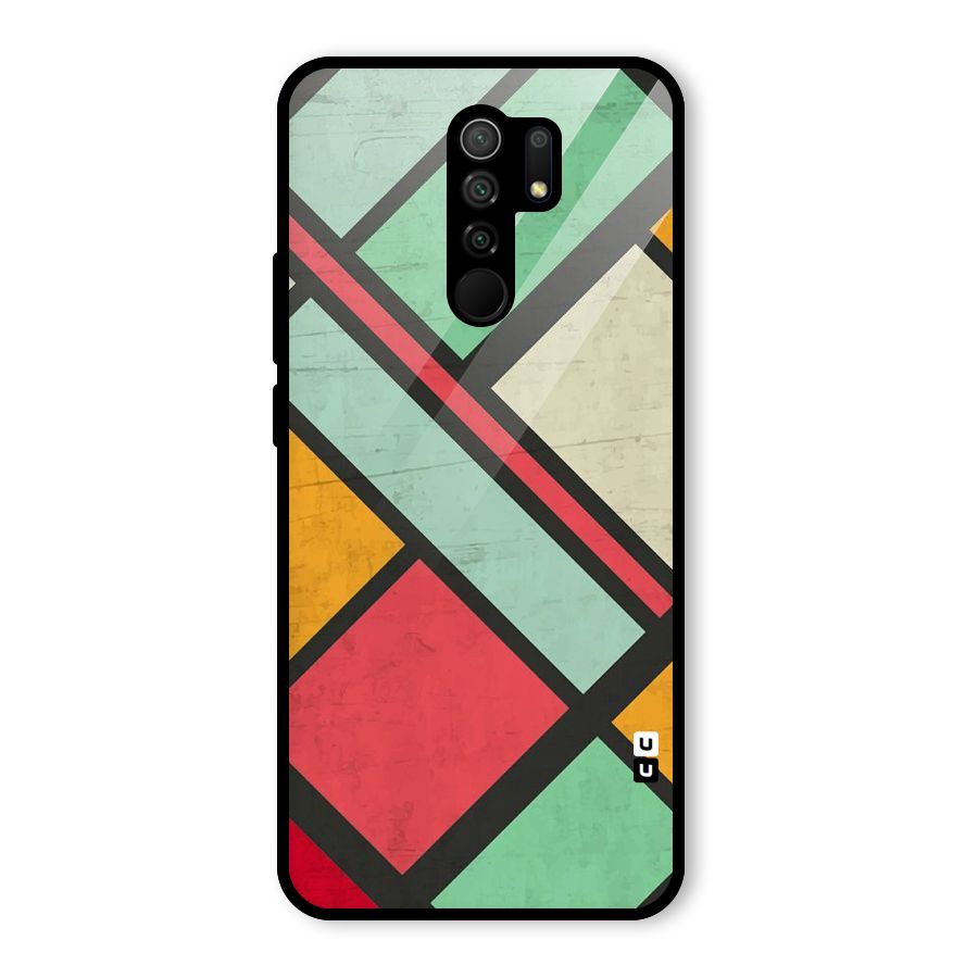 Check Colors Glass Back Case for Poco M2