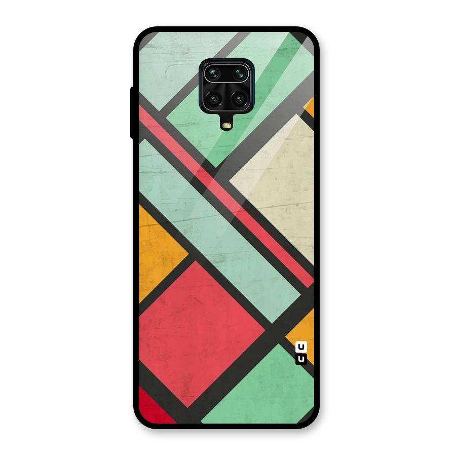 Check Colors Glass Back Case for Poco M2 Pro