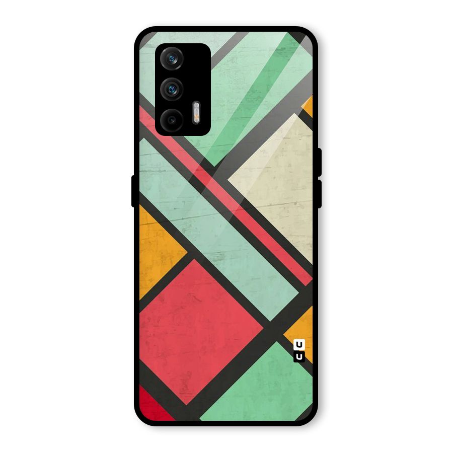 Check Colors Glass Back Case for Realme GT 5G