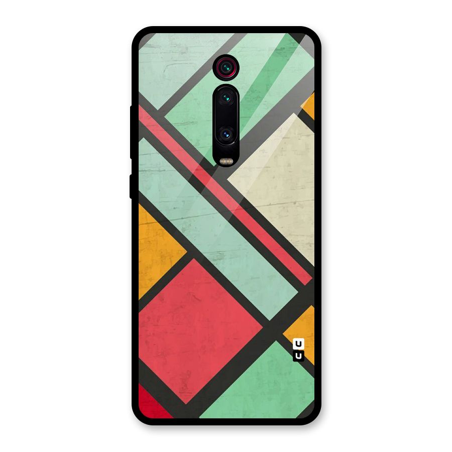 Check Colors Glass Back Case for Redmi K20