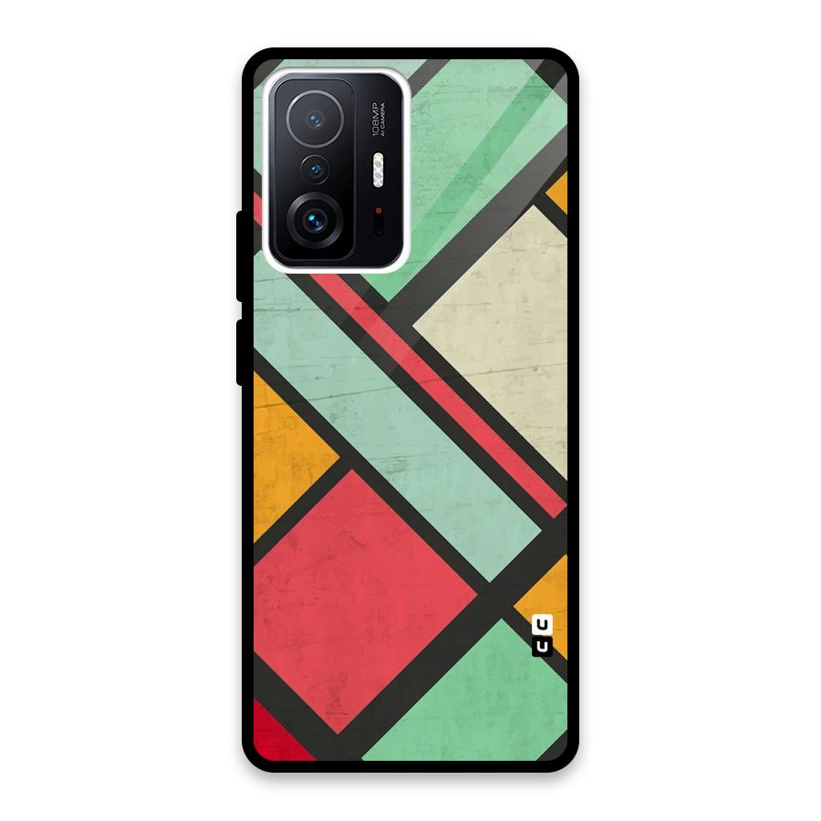 Check Colors Glass Back Case for Xiaomi 11T Pro