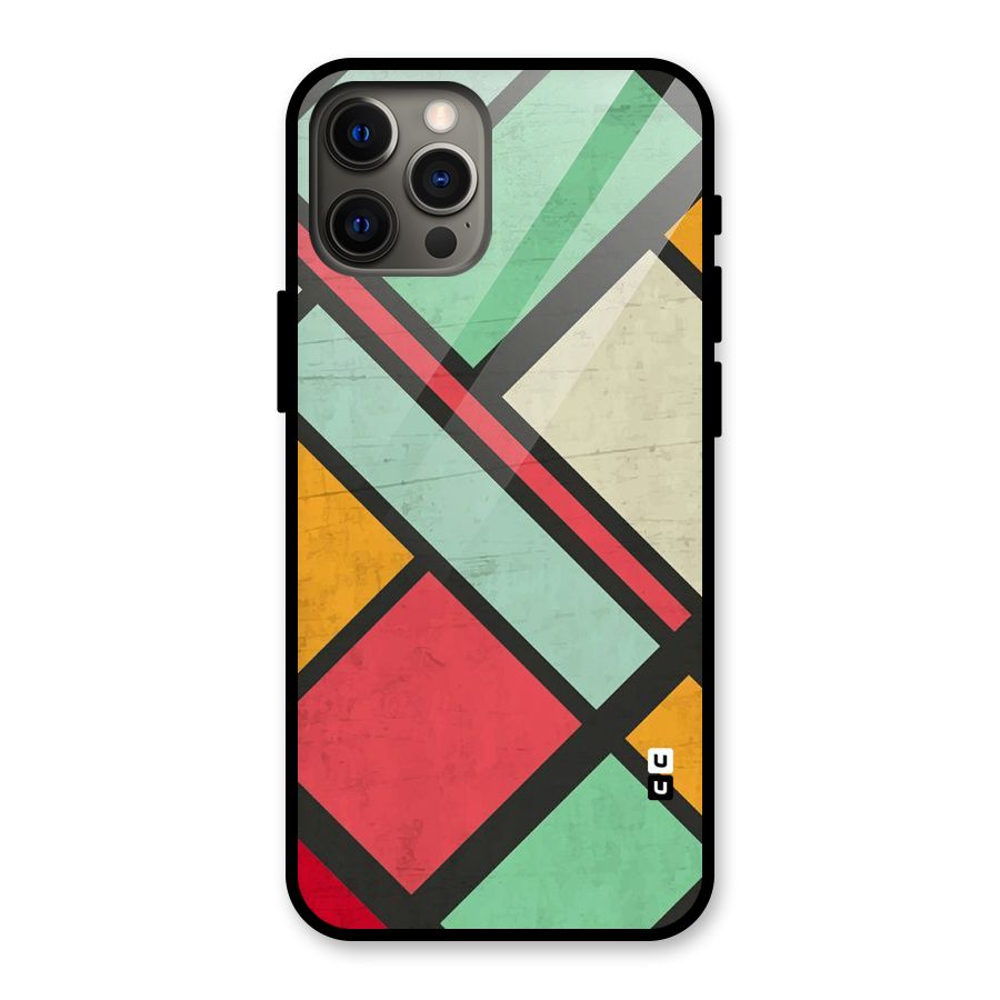 Check Colors Glass Back Case for iPhone 12 Pro Max