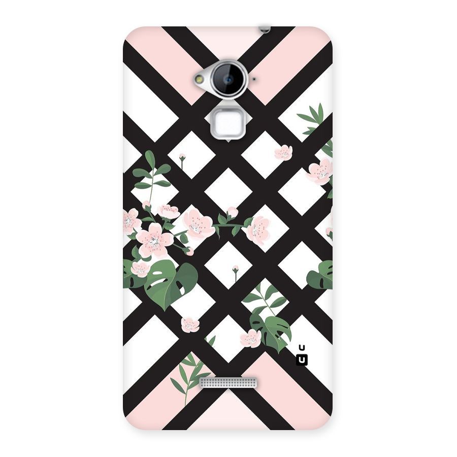 Check Floral Stripes Back Case for Coolpad Note 3