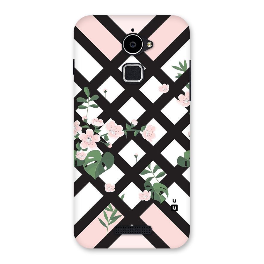 Check Floral Stripes Back Case for Coolpad Note 3 Lite