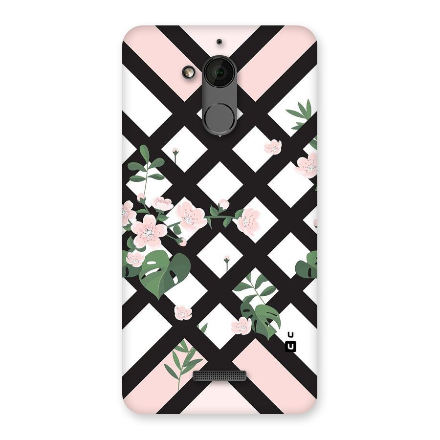 Check Floral Stripes Back Case for Coolpad Note 5