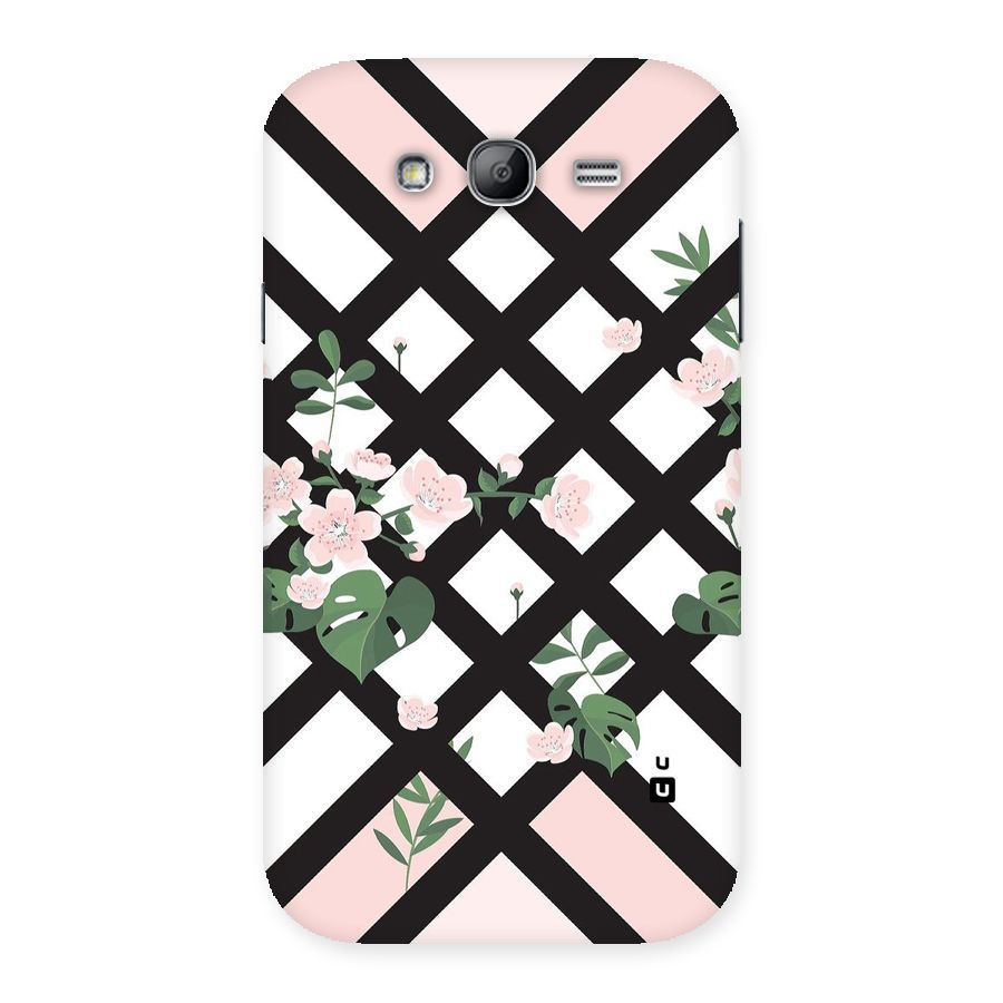 Check Floral Stripes Back Case for Galaxy Grand Neo Plus