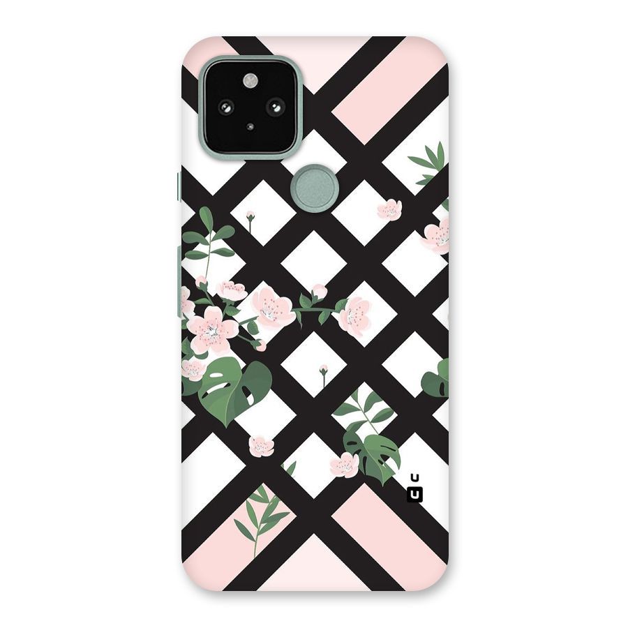 Check Floral Stripes Back Case for Google Pixel 5