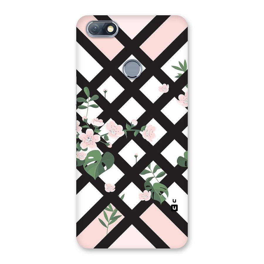Check Floral Stripes Back Case for Infinix Note 5