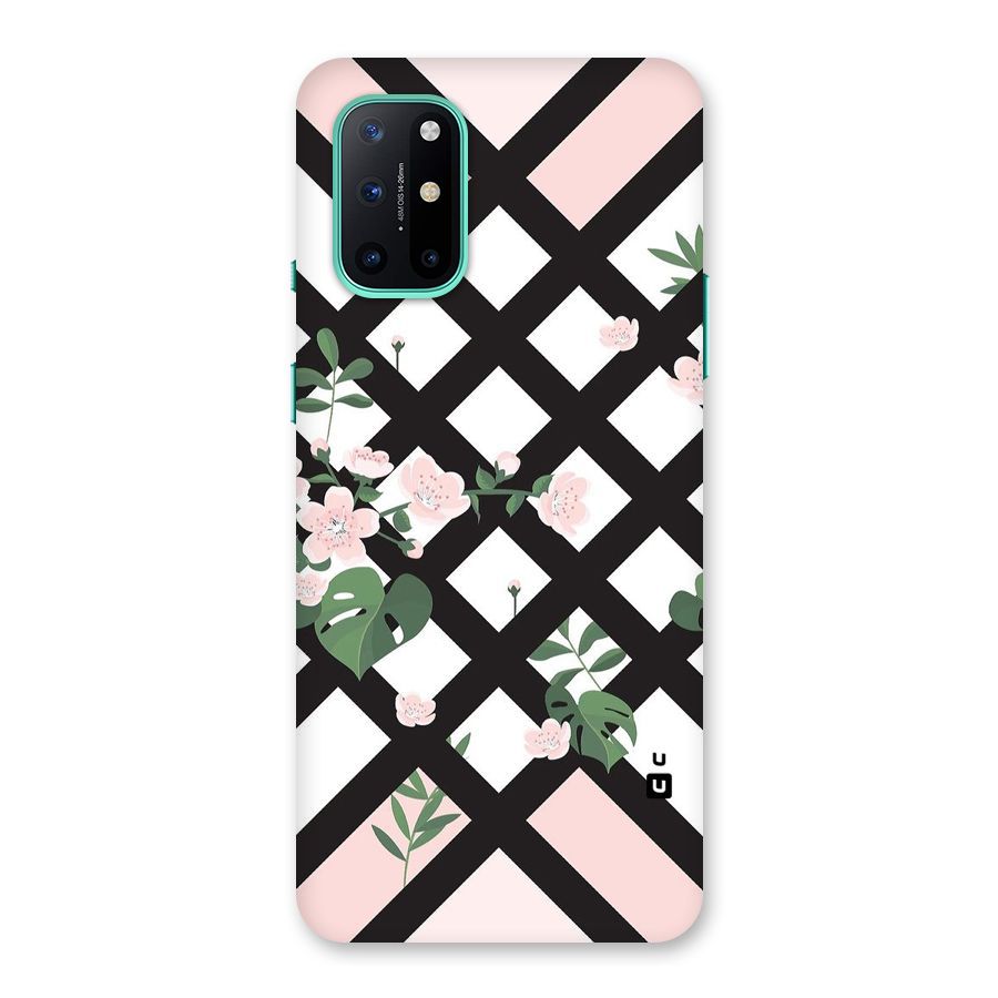 Check Floral Stripes Back Case for OnePlus 8T