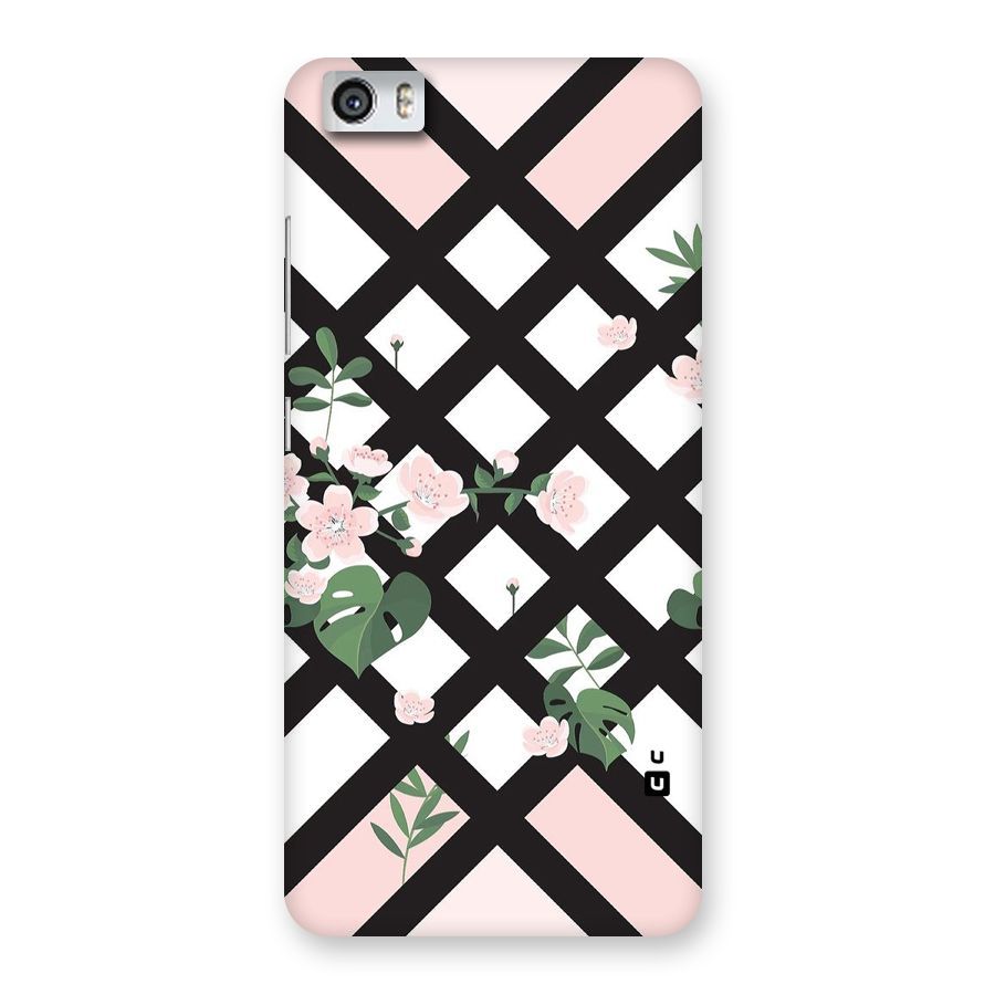 Check Floral Stripes Back Case for Xiaomi Redmi Mi5
