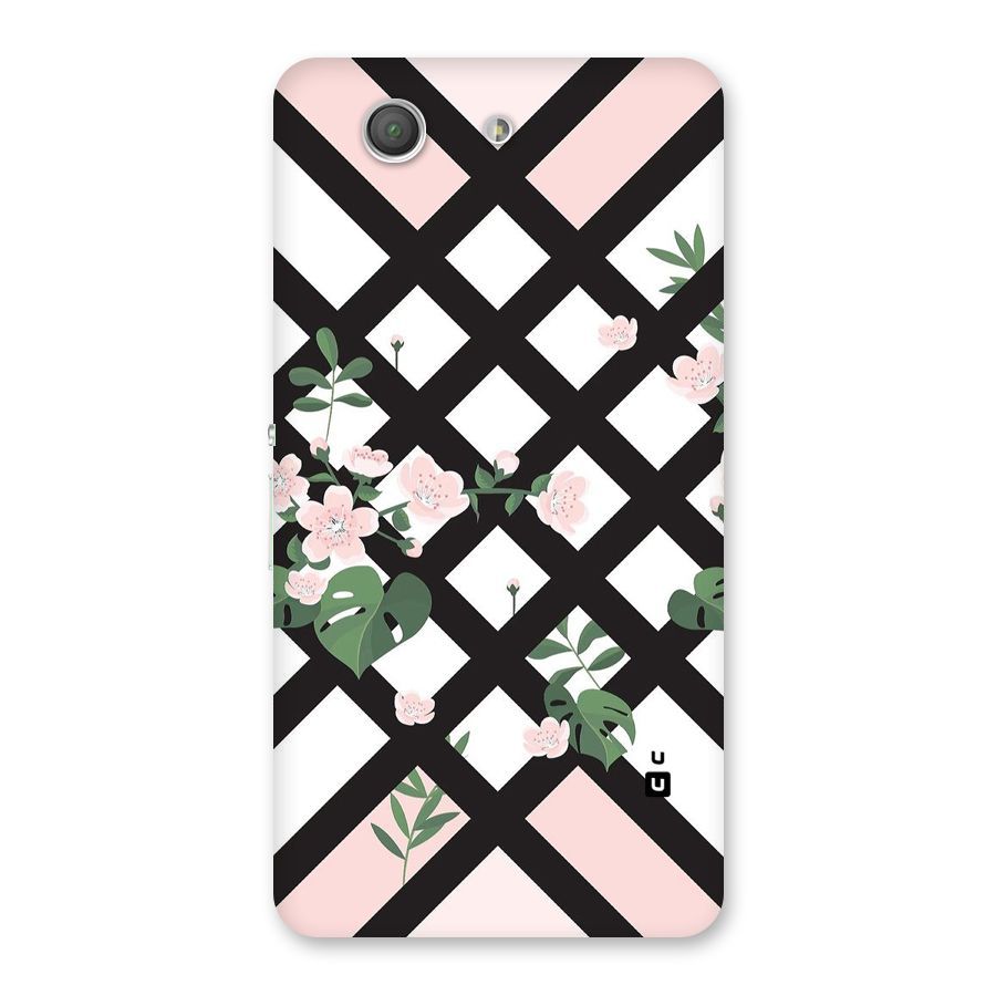 Check Floral Stripes Back Case for Xperia Z3 Compact