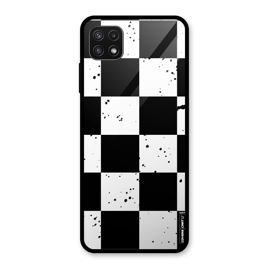 Check Mate Glass Back Case for Galaxy A22 5G