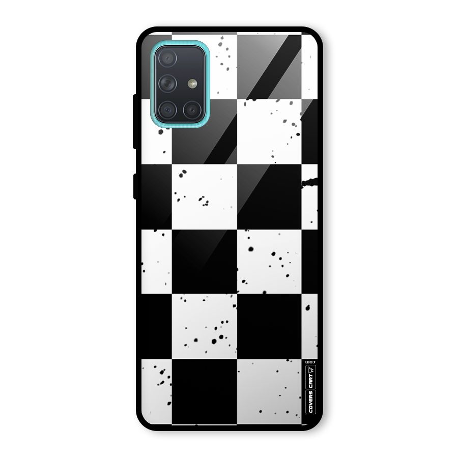 Check Mate Glass Back Case for Galaxy A71