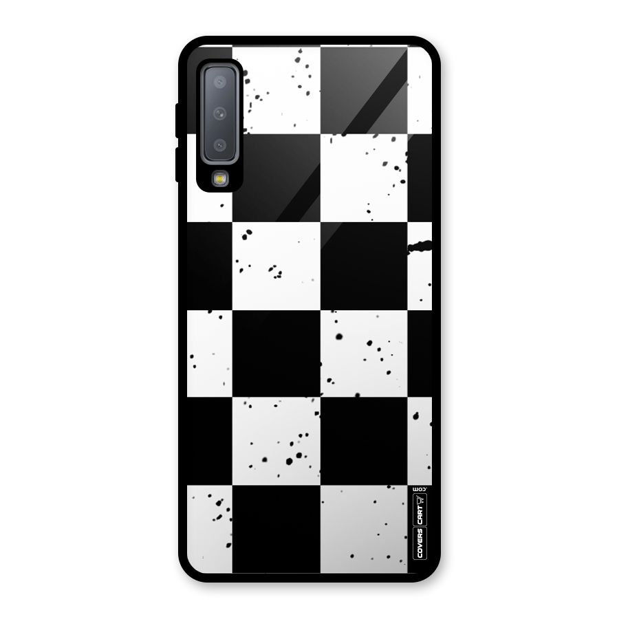 Check Mate Glass Back Case for Galaxy A7 (2018)