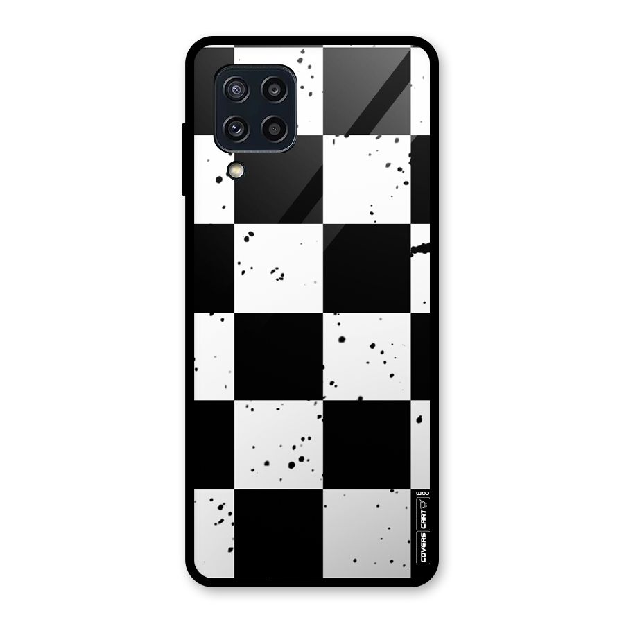 Check Mate Glass Back Case for Galaxy M32