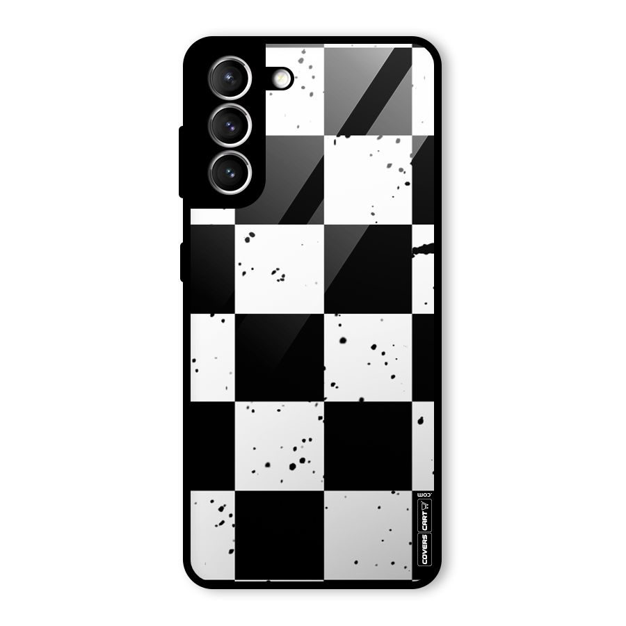 Check Mate Glass Back Case for Galaxy S21 5G
