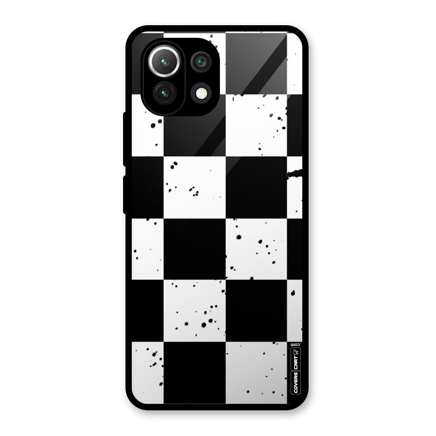 Check Mate Glass Back Case for Mi 11 Lite