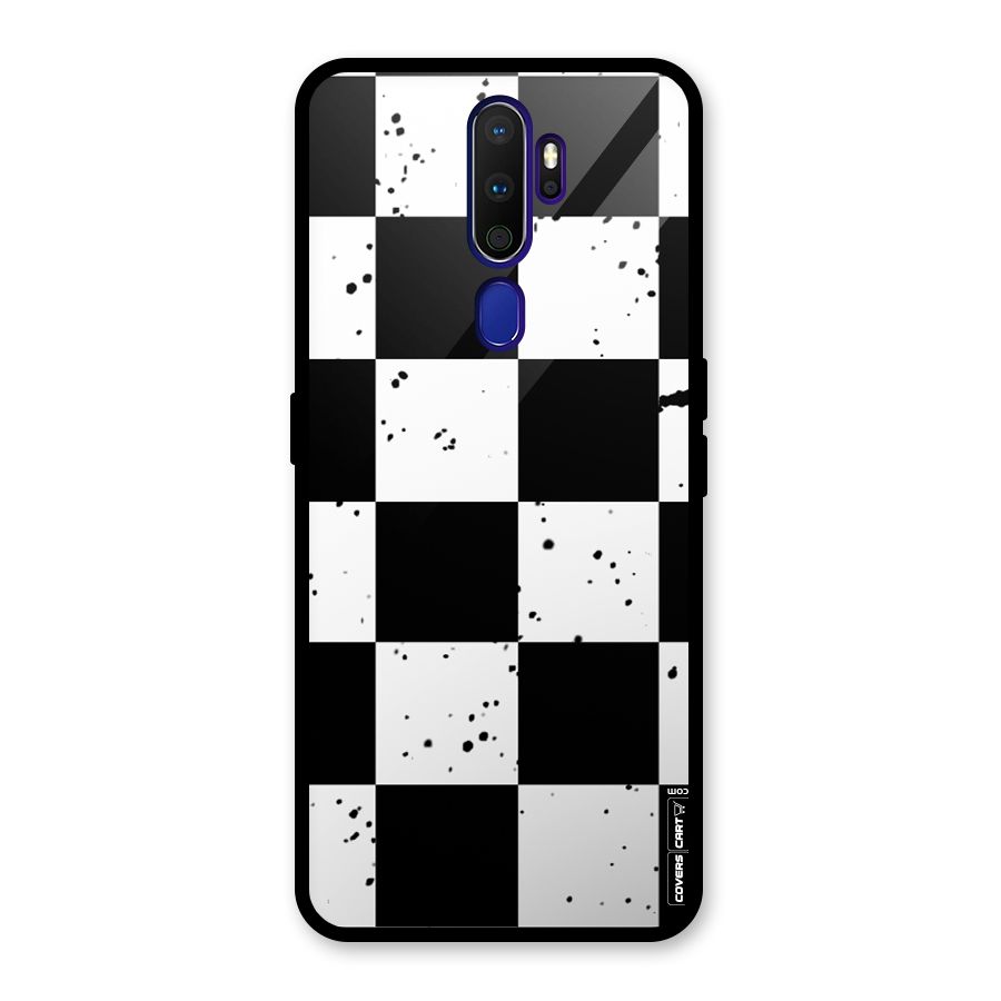 Check Mate Glass Back Case for Oppo A9 (2020)