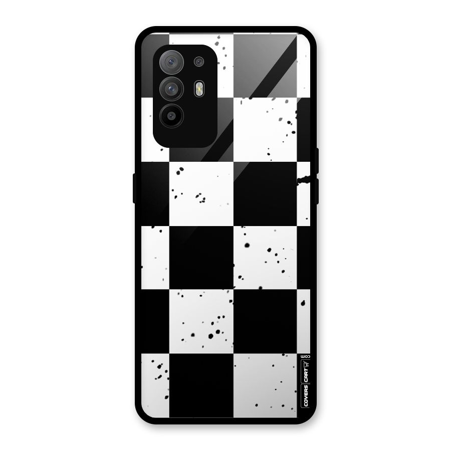 Check Mate Glass Back Case for Oppo F19 Pro Plus 5G