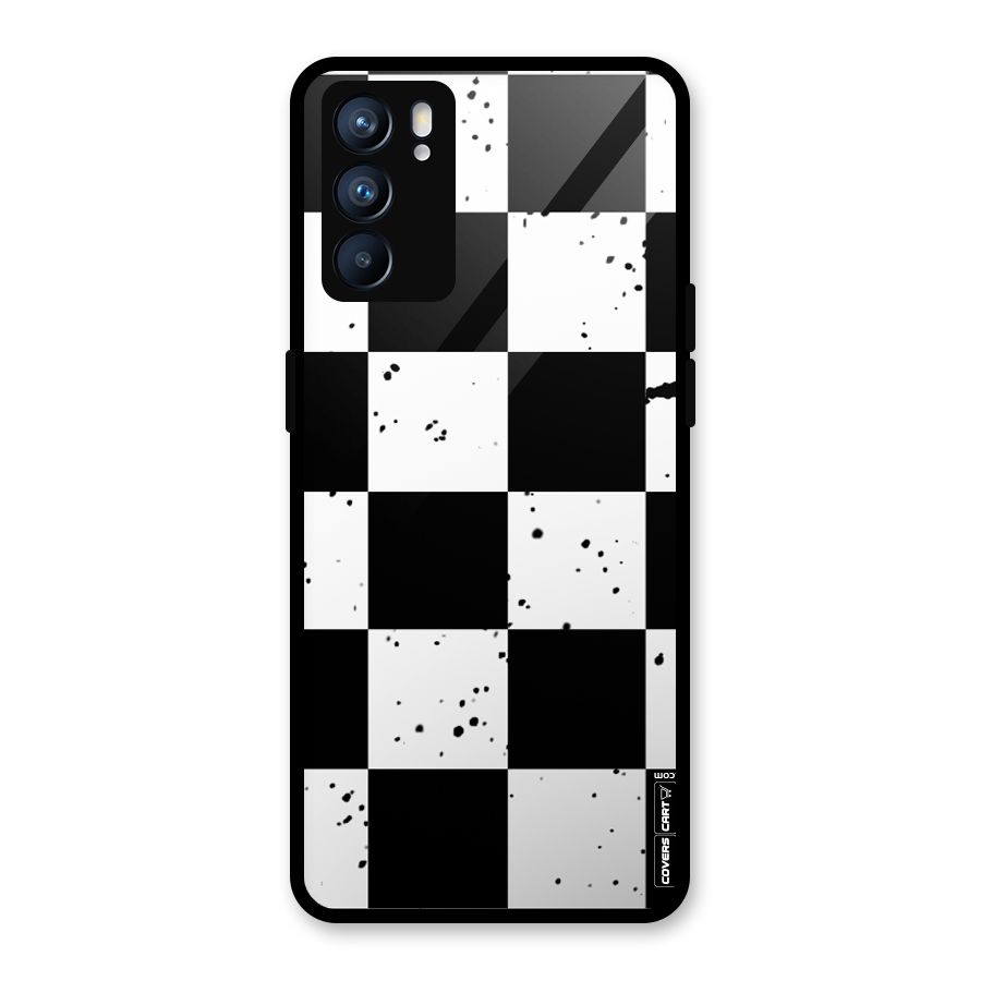 Check Mate Glass Back Case for Oppo Reno6 5G