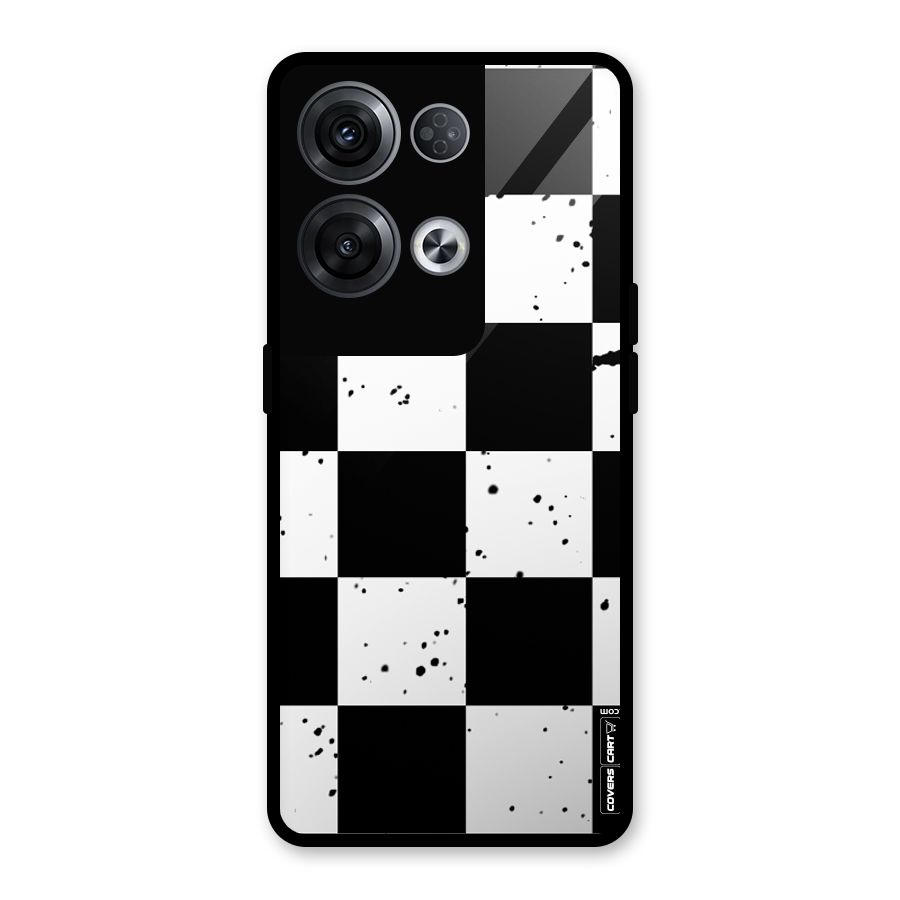 Check Mate Glass Back Case for Oppo Reno8 Pro 5G