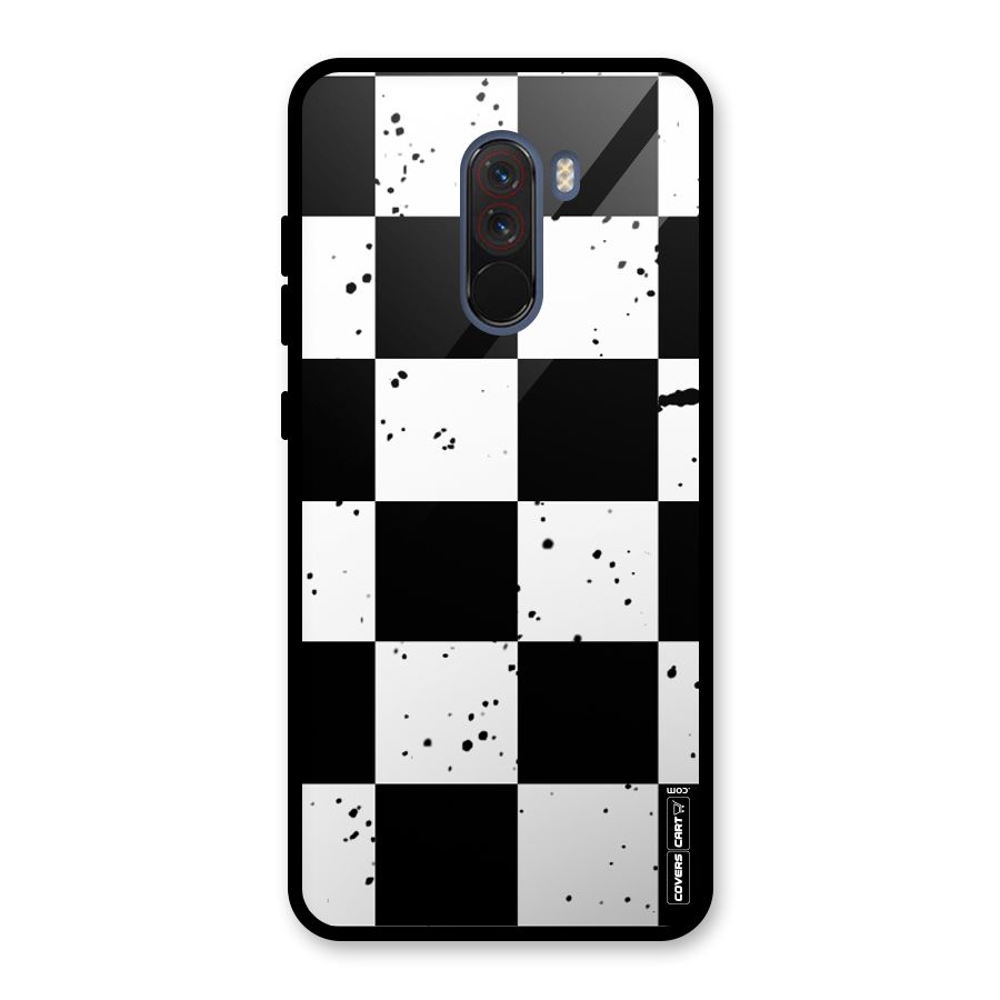 Check Mate Glass Back Case for Poco F1