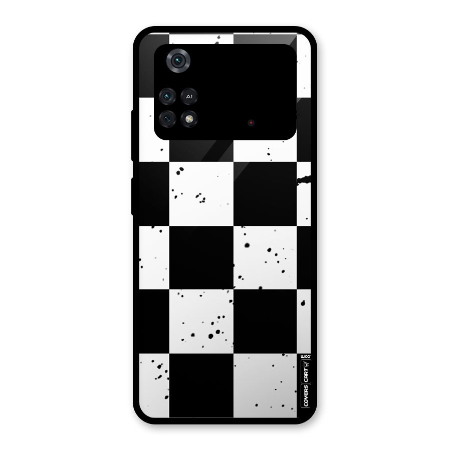 Check Mate Glass Back Case for Poco M4 Pro 4G