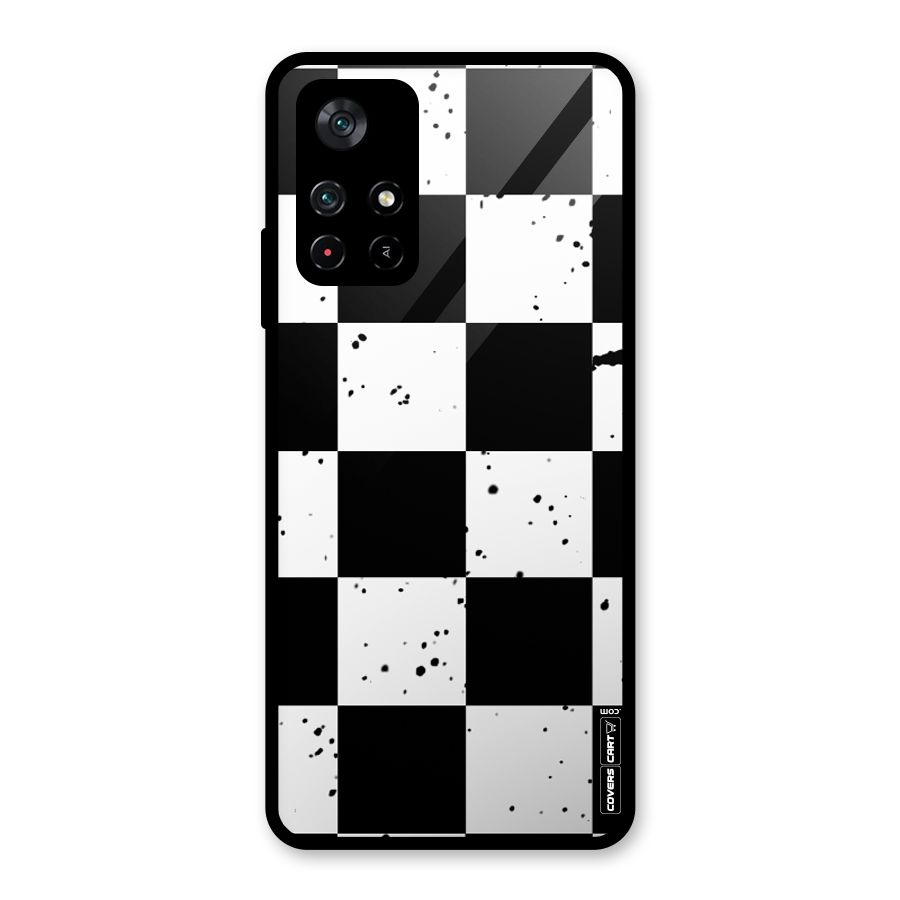 Check Mate Glass Back Case for Poco M4 Pro 5G