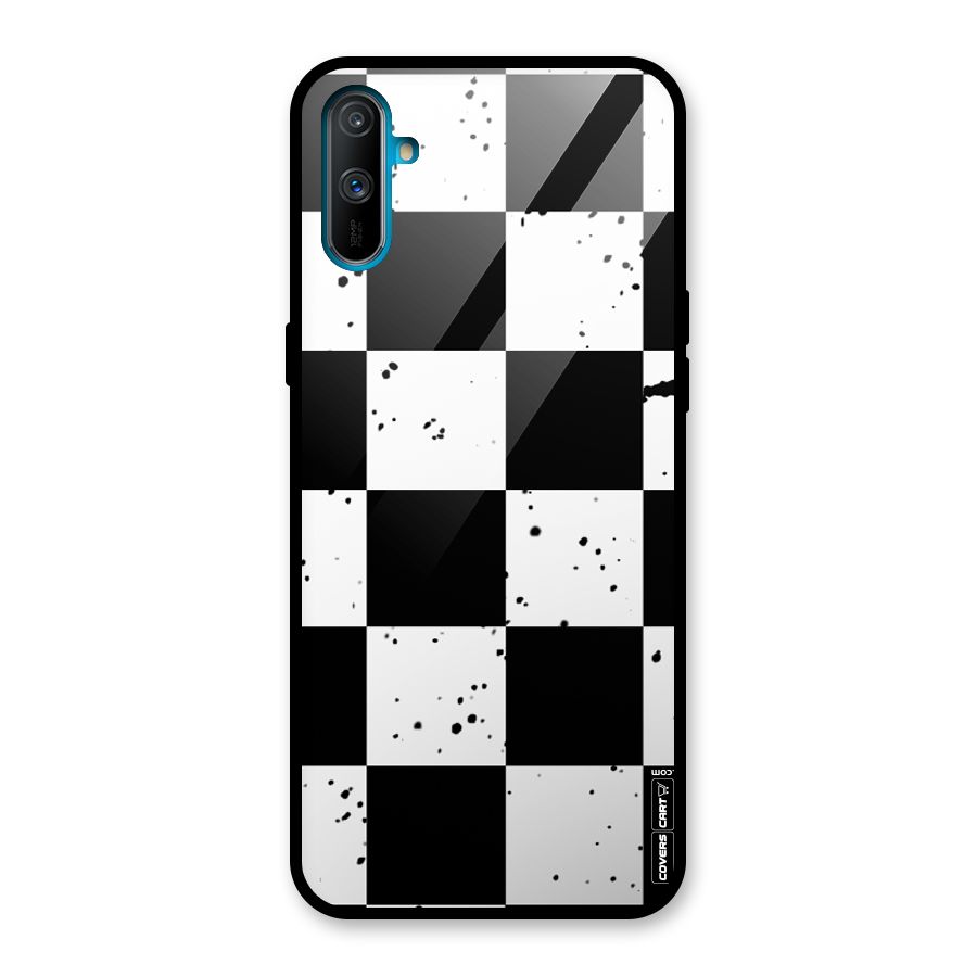 Check Mate Glass Back Case for Realme C3